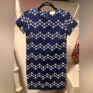 JUN & IVY navy blue short sleeve dress | size XS